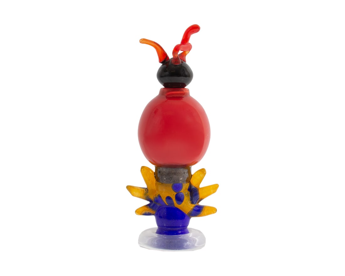 Guy Untrauer Signed Postmodern Art Glass Bottle (1 of 8)