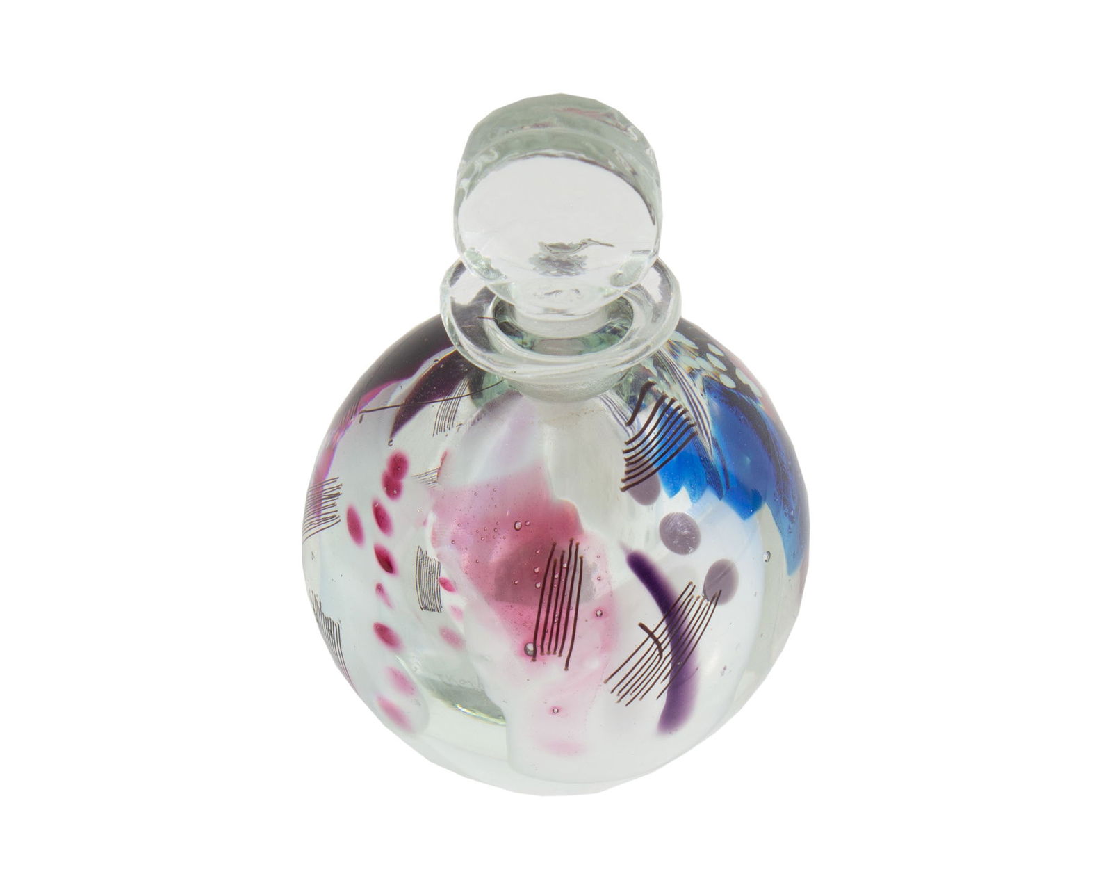 Ione Thorkelsson Signed 1990 Art Glass Perfume Bottle (1 of 6)