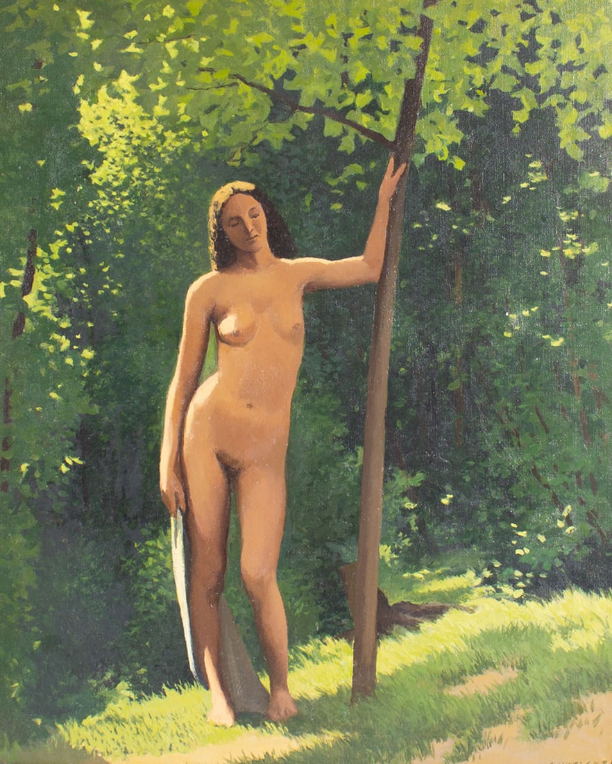 Bruno Civitico Signed 1960 Oil on Canvas Painting (1 of 10)