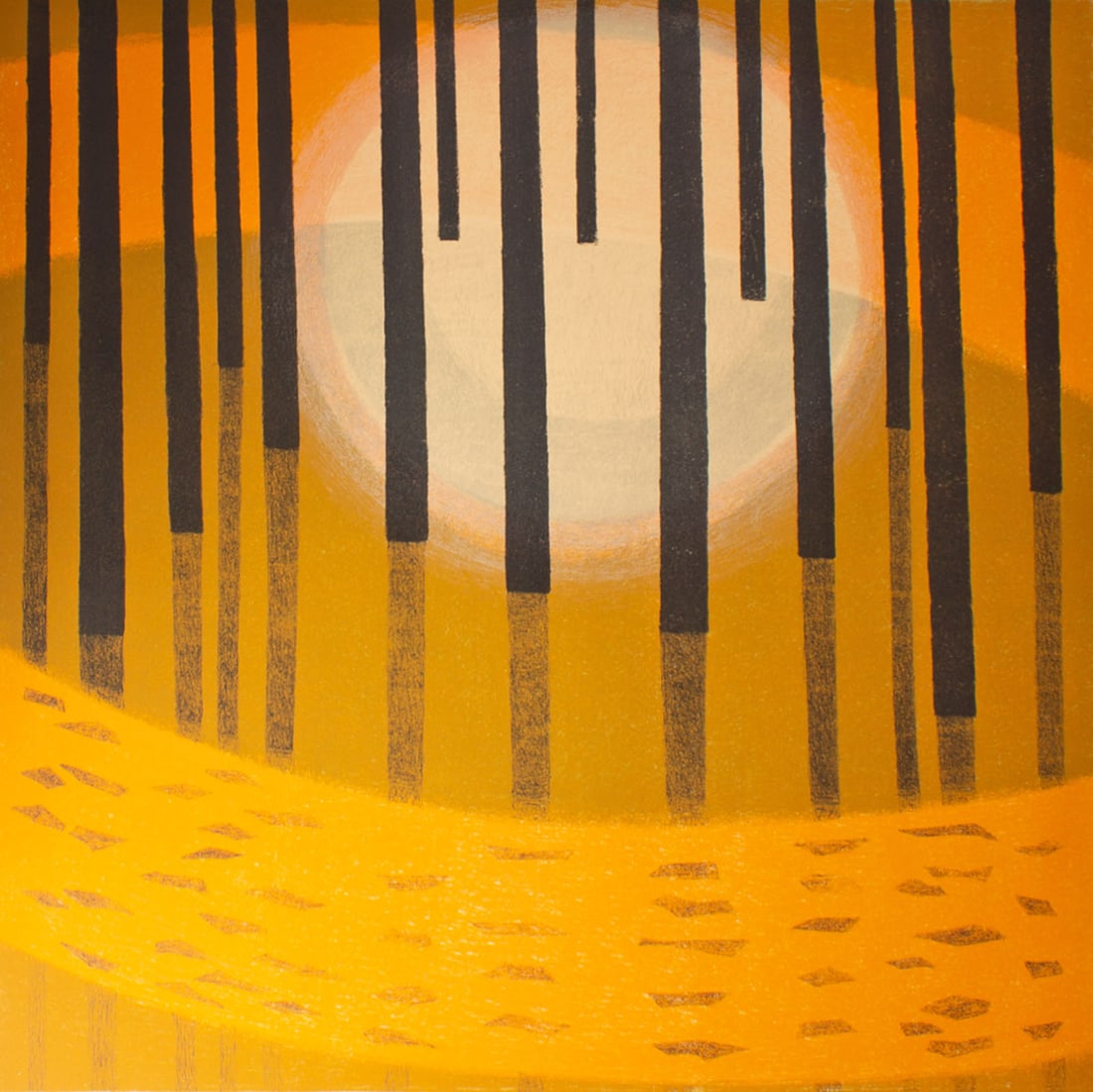 Margo Hoff "Sundown Island" Lithograph Print (1 of 5)