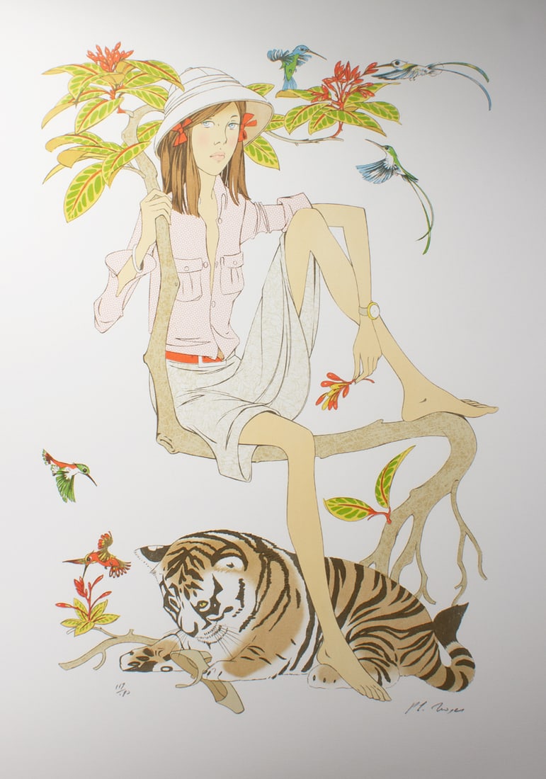 Philippe Noyer 1969 “Le Tigre" Limited Edition Lithograph (1 of 7)