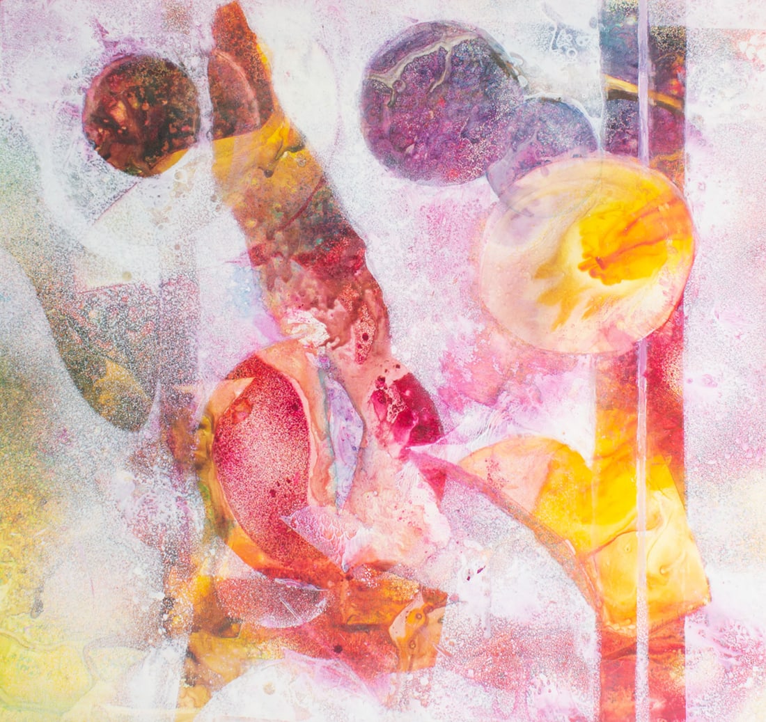 Barbara DeMasie 2010 Mixed Media Abstract Painting (1 of 7)