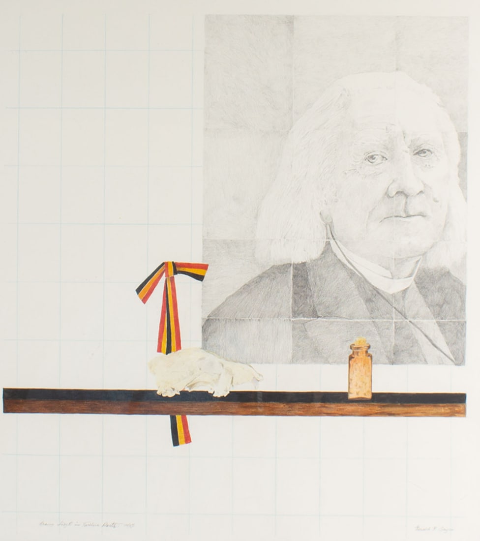 Gerald G. Boyce Signed 1995 “Franz Liszt in Twelve Parts?? Mixed Media Drawing (1 of 10)