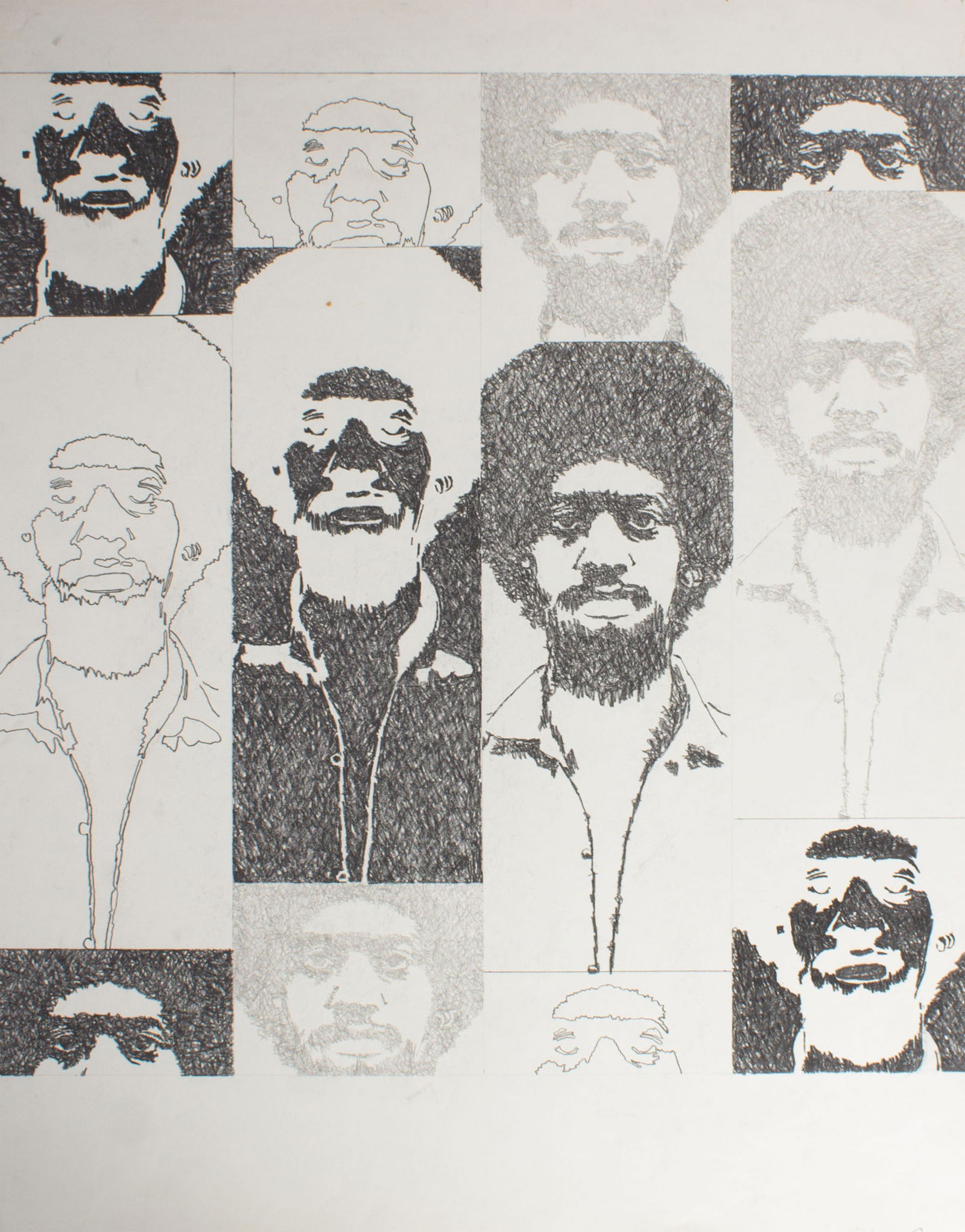 James Spencer Russell Graphite Drawing (1 of 3)