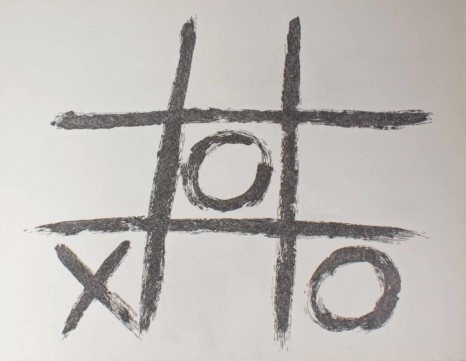 James Spencer Russell Tic-Tac-Toe Drawing (1 of 3)