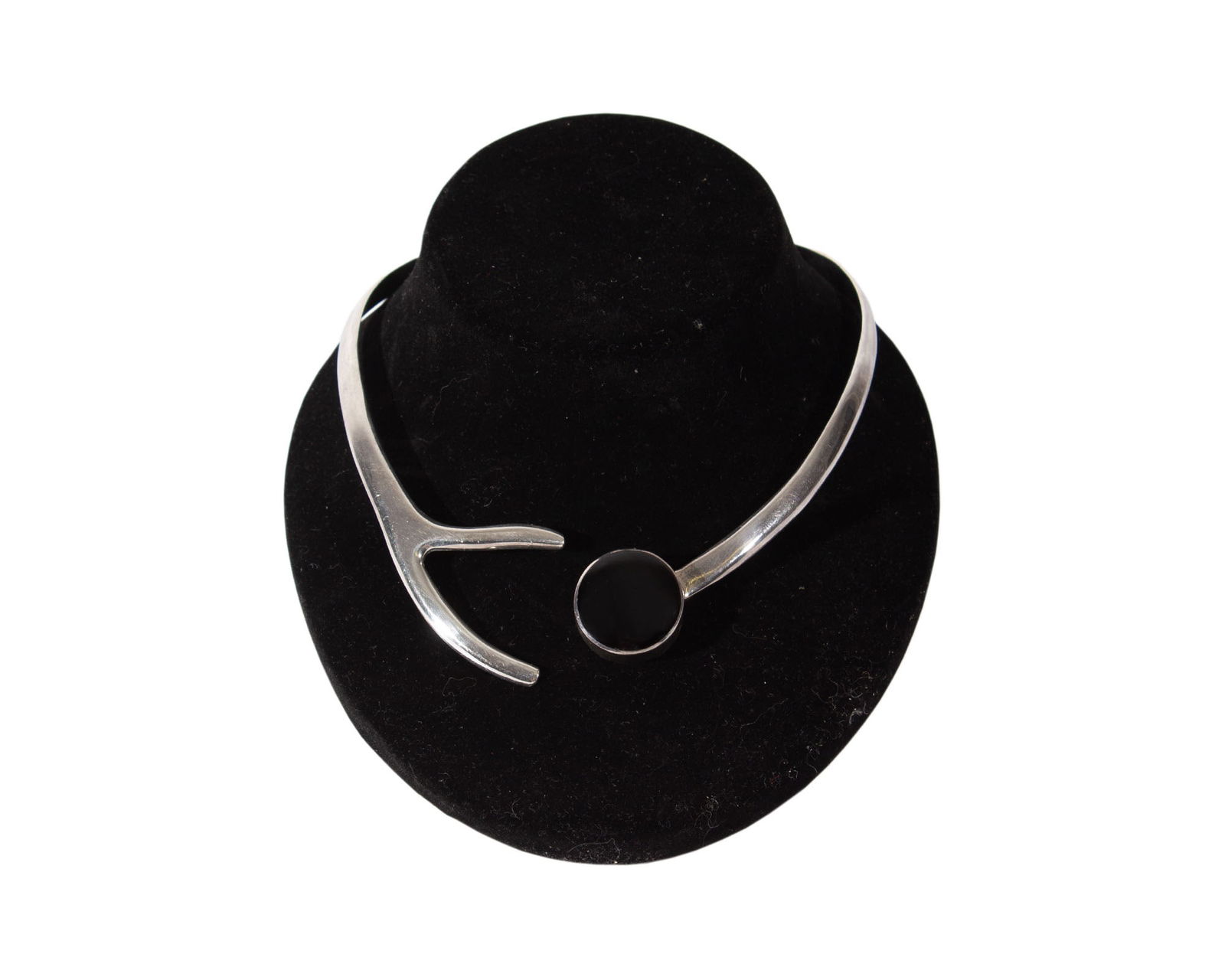 Taxco Mexico 950 Sterling Silver Hinged Collar Necklace (1 of 5)