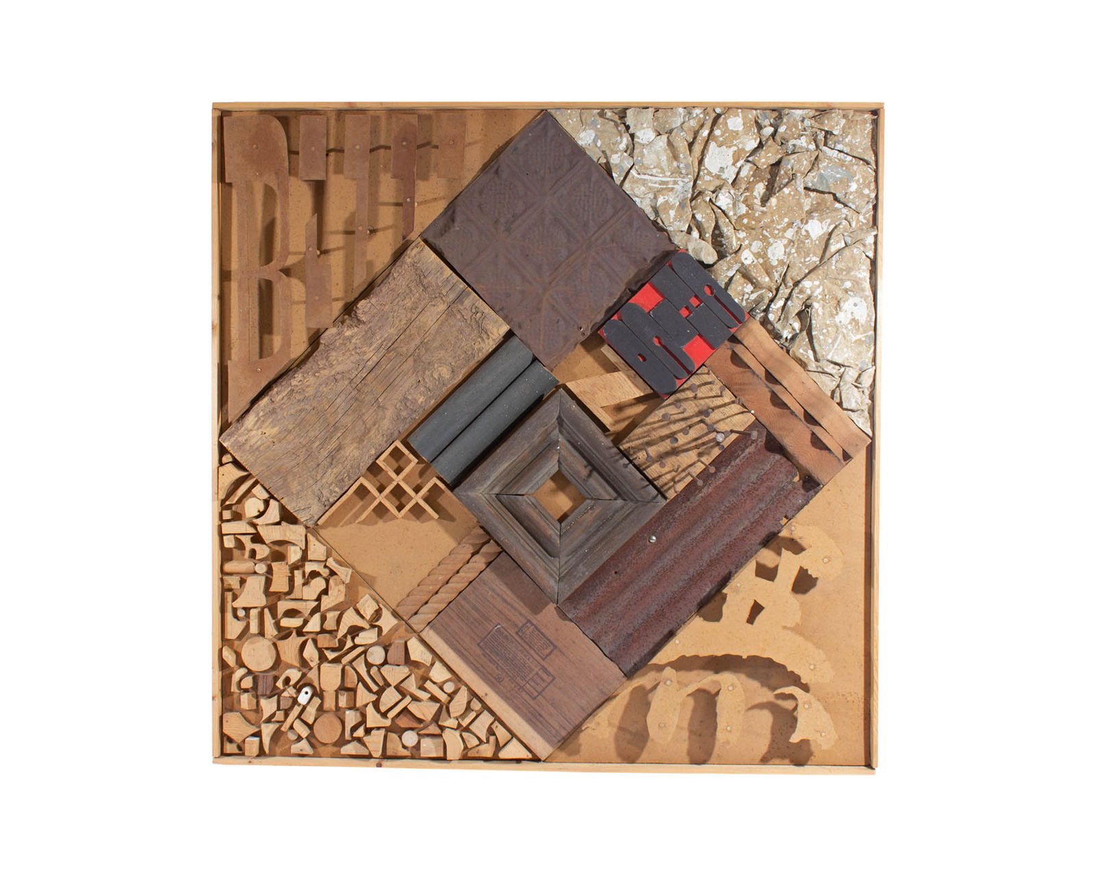 James Spencer Russell Found Object Wooden Assemblage (1 of 8)