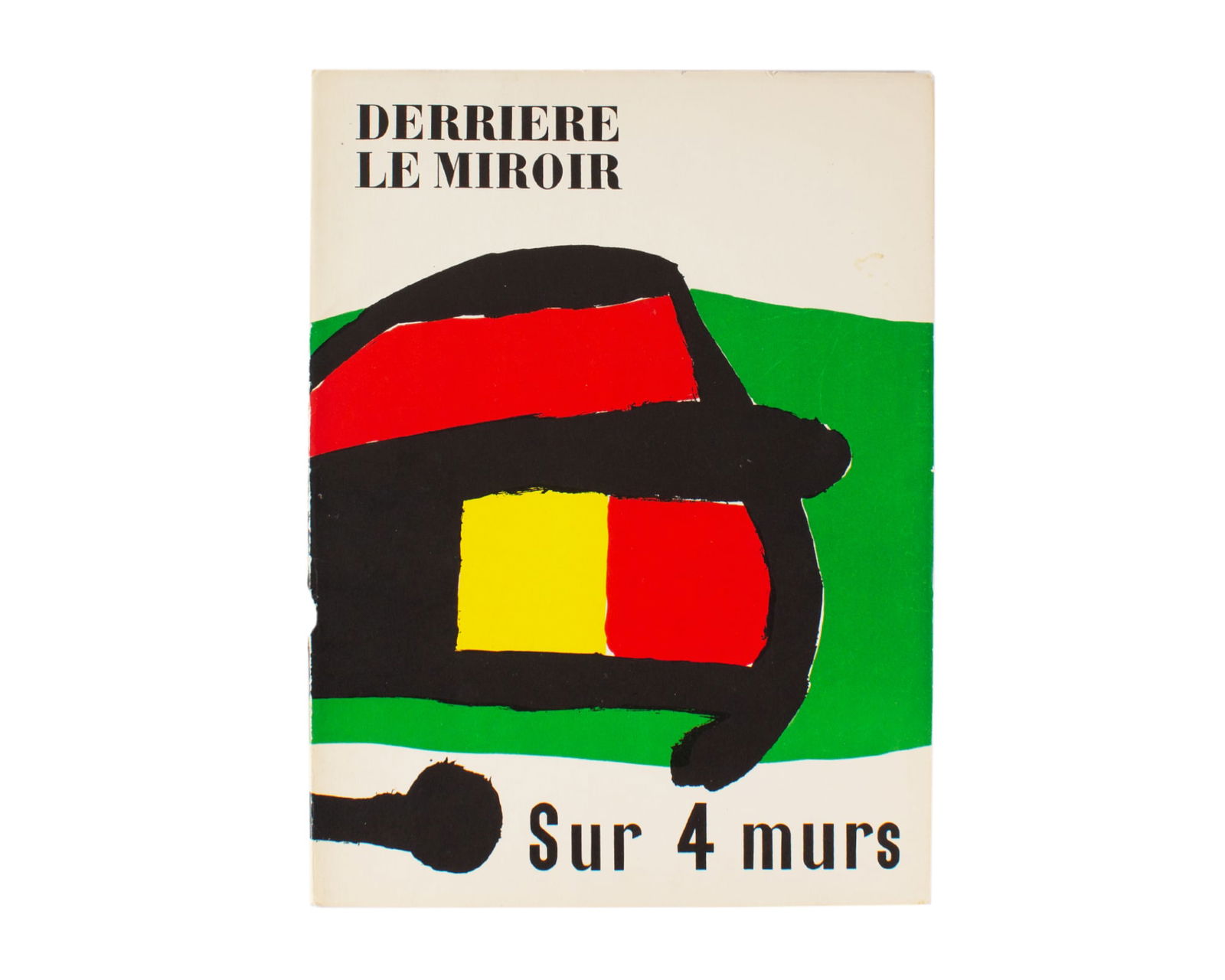 "Derriere le Miroir: Sur 4 murs," #107-109, 1958.: Issue 250: Sur 4 murs of the French art publication Derriere le Miroir, published by Aimé Maeght. 1958. Includes lithographs by Giacometti, Miro 2 (cover plus 3-page lithograph,