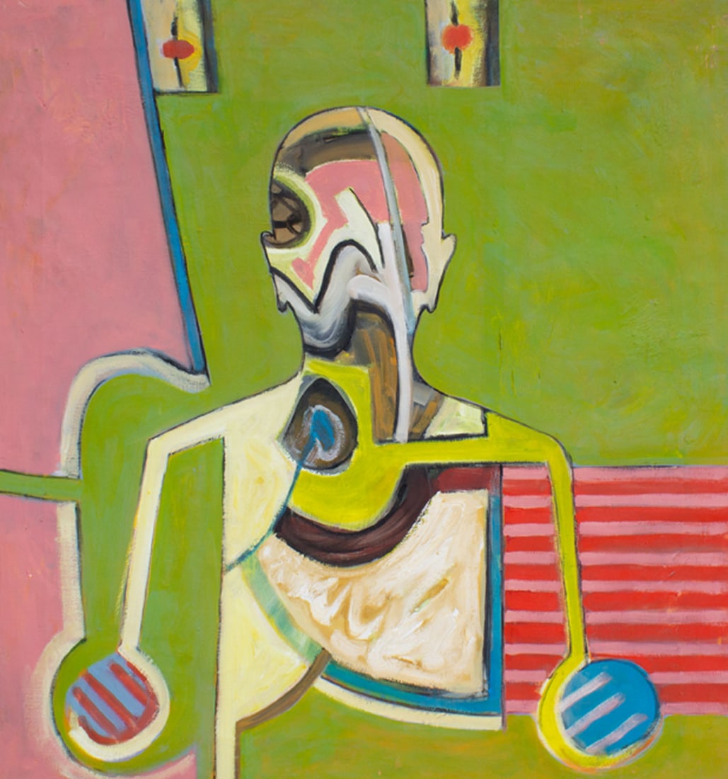 James L. Bruch Abstract Oil on Canvas Painting (1 of 6)