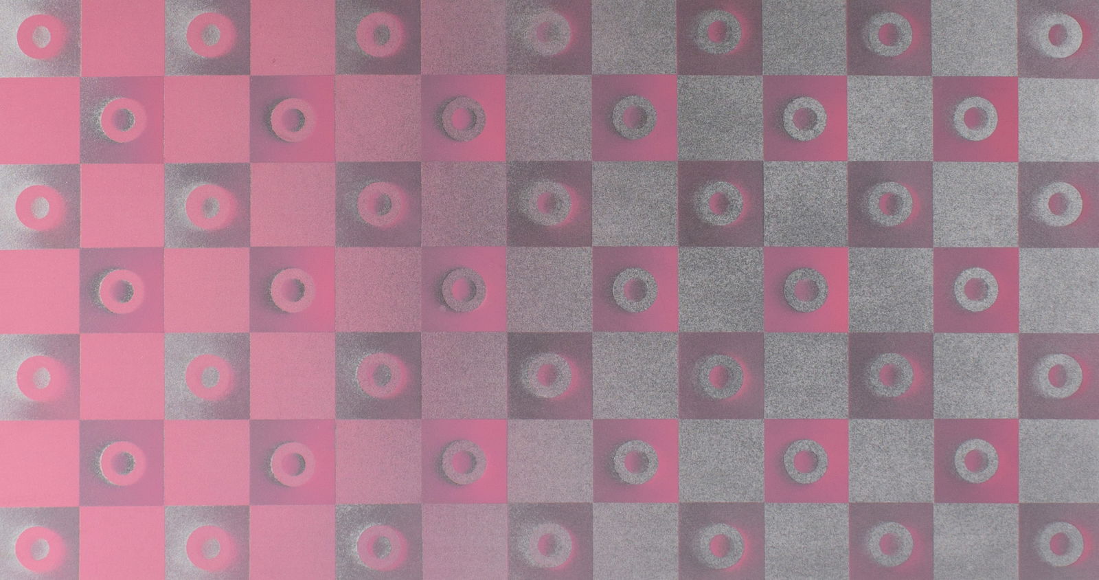 Dean Drahos 1973 Op Art “Blastogenesis No. 11" Screen Print (1 of 4)