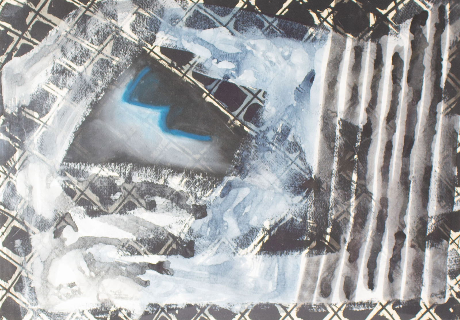 Lyman Piersma Abstract Mixed Media Painting and Print (1 of 4)