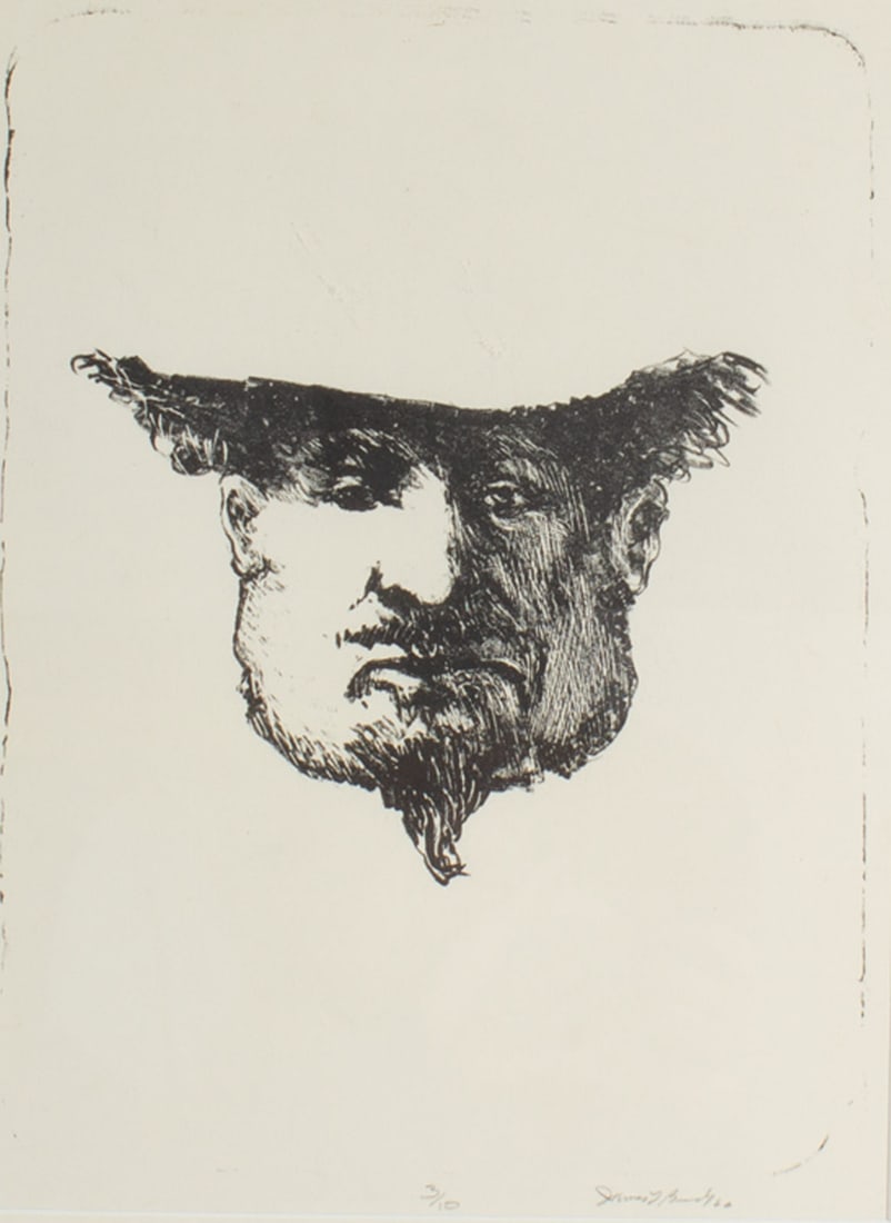 James L. Bruch 1960 Limited Edition Portrait Lithograph (1 of 9)