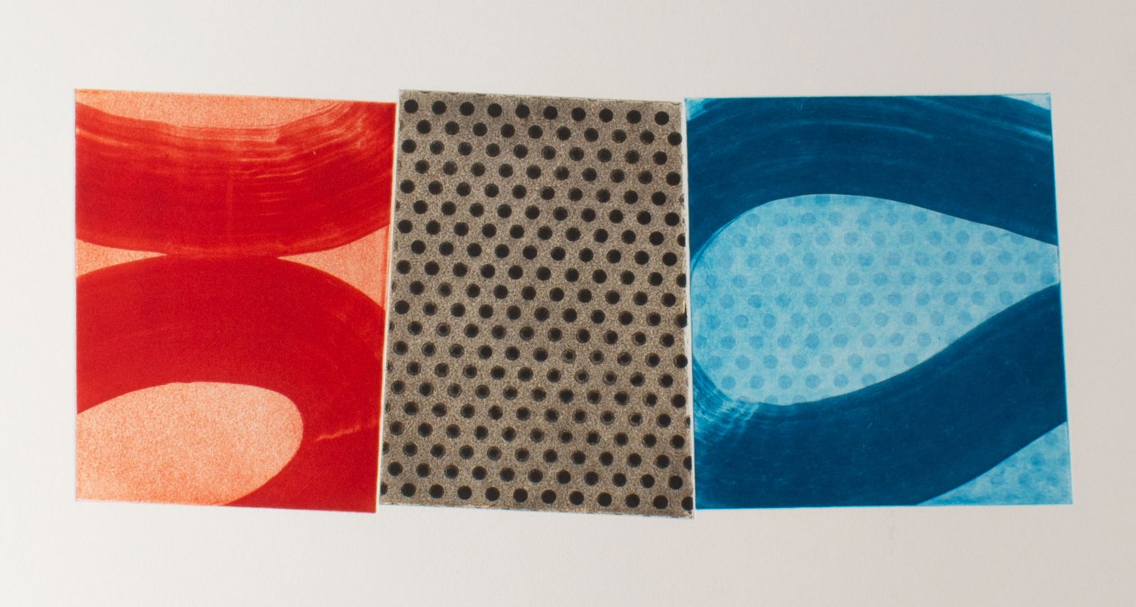 David Rowe 2002 "Push Comes to Shove" Color Etching: 2002 color etching titled Push Comes to Shove by David Rowe (American; born 1949). Signed, titled, dated, and numbered 93/120 lower edge. Measurements: 29" W x 19.75"