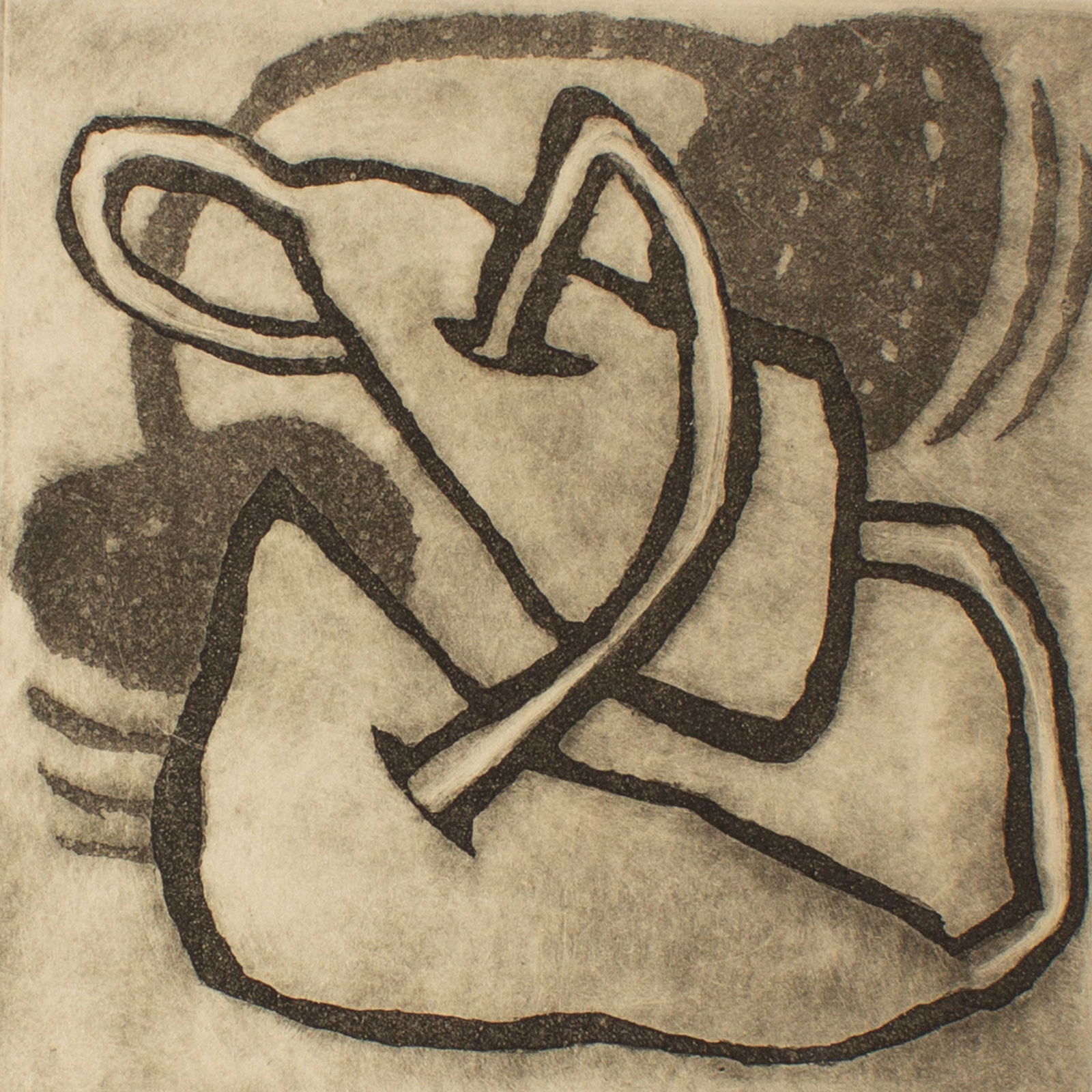 Carol Acquilano 1995 Abstract Aquatint Print (1 of 4)