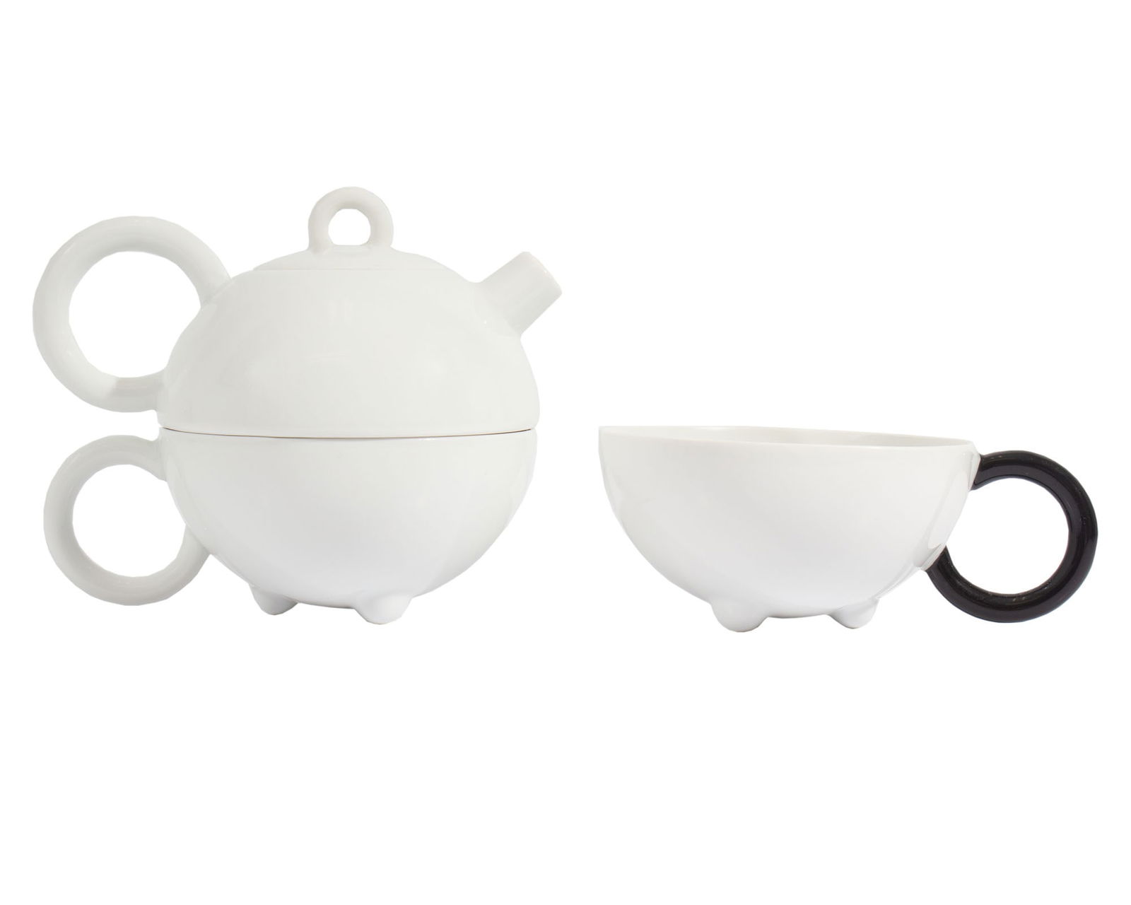 Matteo Thun Arzberg “Fantasia" Tea for One Porcelain Teapot and Cups (1 of 7)
