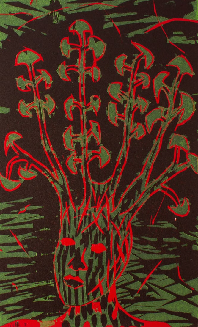 Joseph Scheer 1993 Woodcut Print (1 of 4)