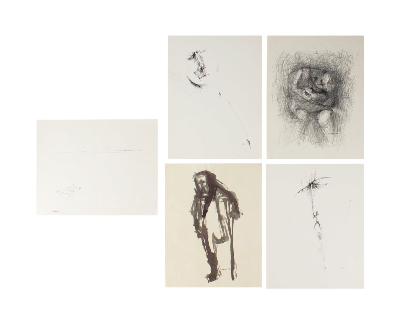 Gene Szafran 1950s Drawings and Ink Painting (1 of 4)