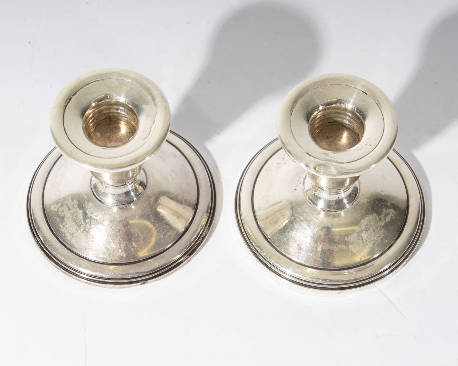 Weighted Sterling Silver Candlestick Holders - 5