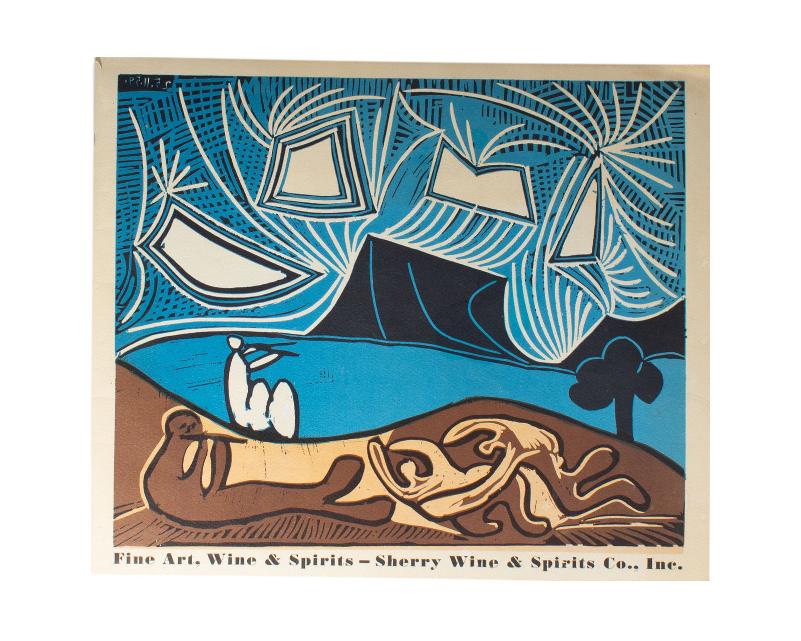 After Pablo Picasso 1960s Sherry Wine & Spirits Catalog Brochure (1 of 9)