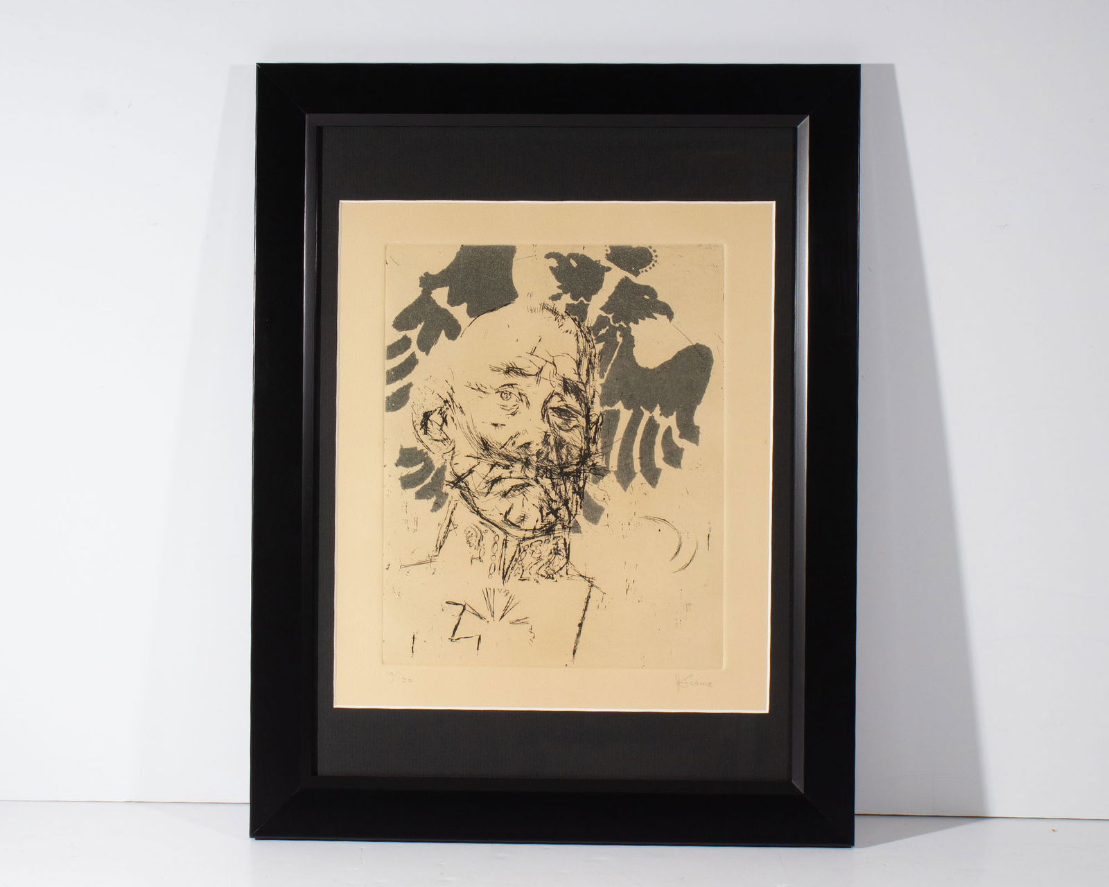 Jack Levine "Prussian General" Etching - 2