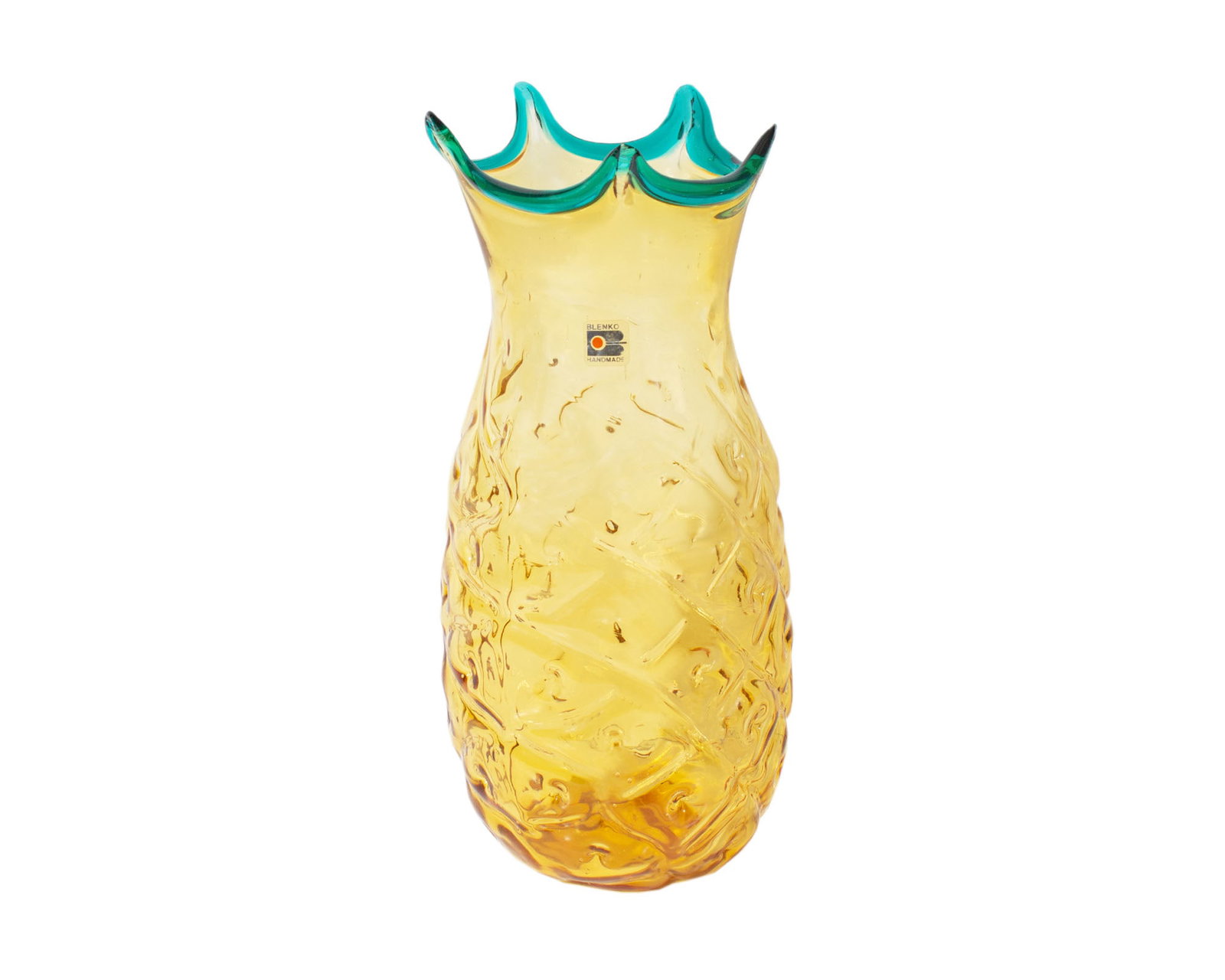 Hank Adams Blenko Glass Pineapple Vase (1 of 4)