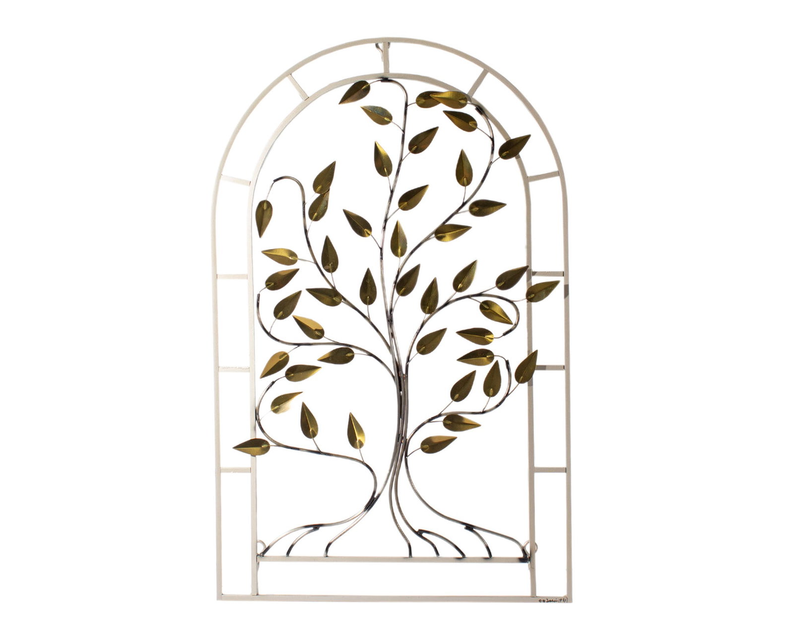 Curtis Jere 1991 Metal Tree Wall Sculpture (1 of 3)