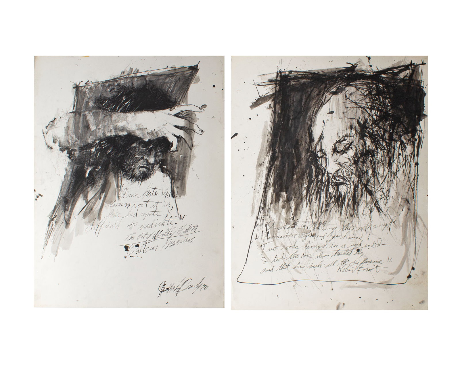 James L. Bruch Abstract Mixed Media Drawings (1 of 5)