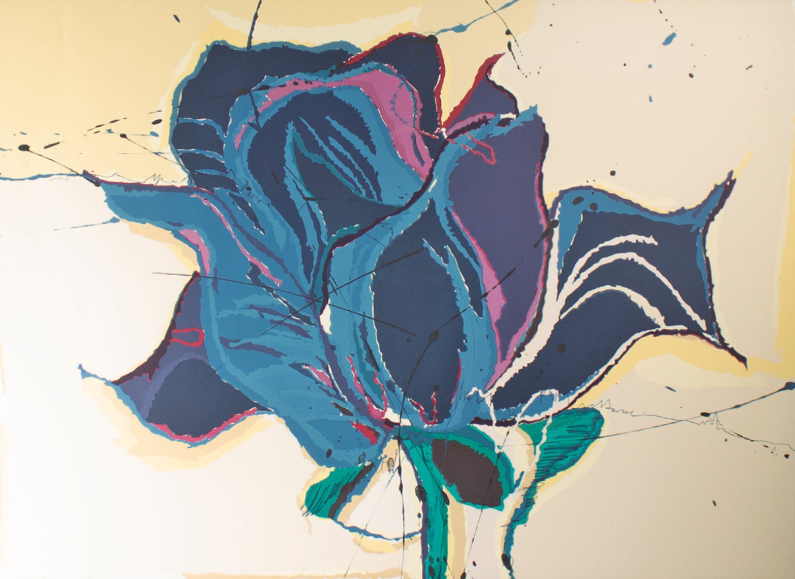Sally Anderson "Blue Rose" Limited Edition Lithograph (1 of 5)