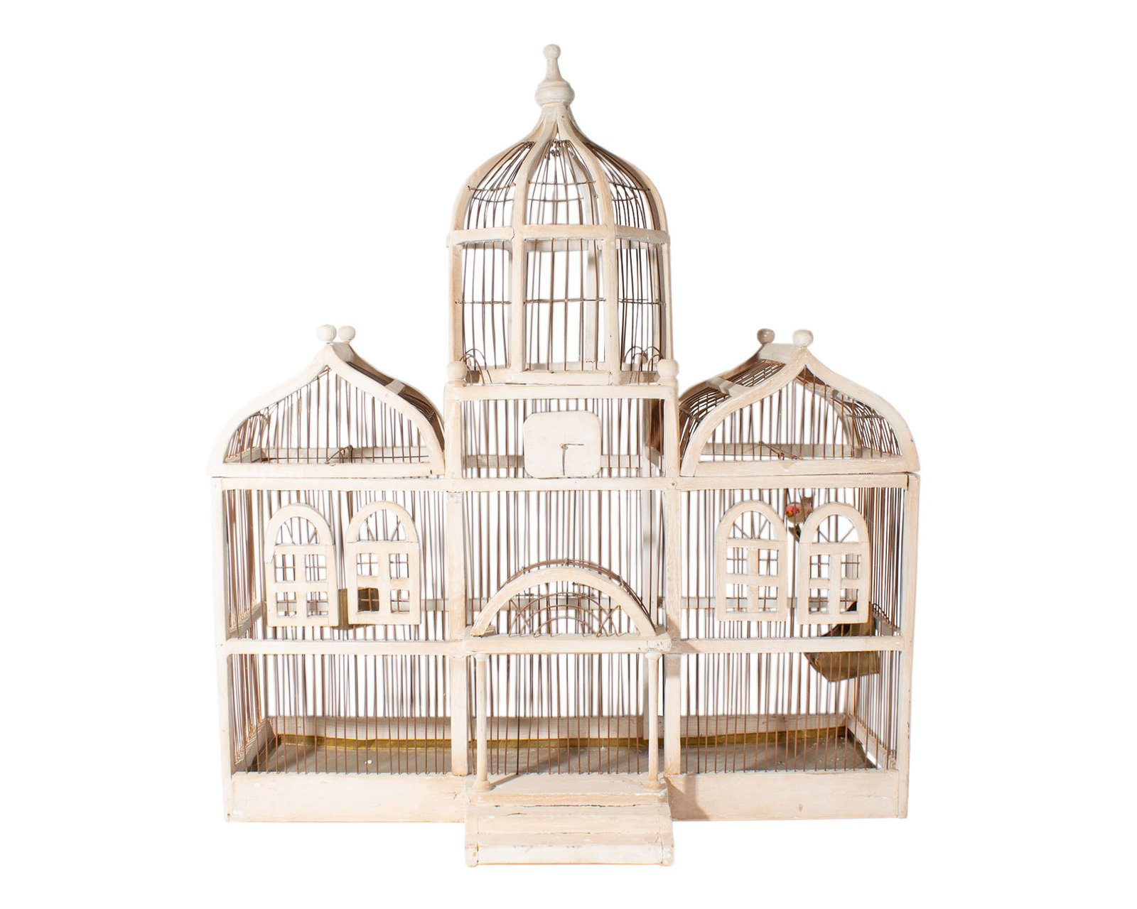 Victorian Style Wooden Dome Birdcage (1 of 5)