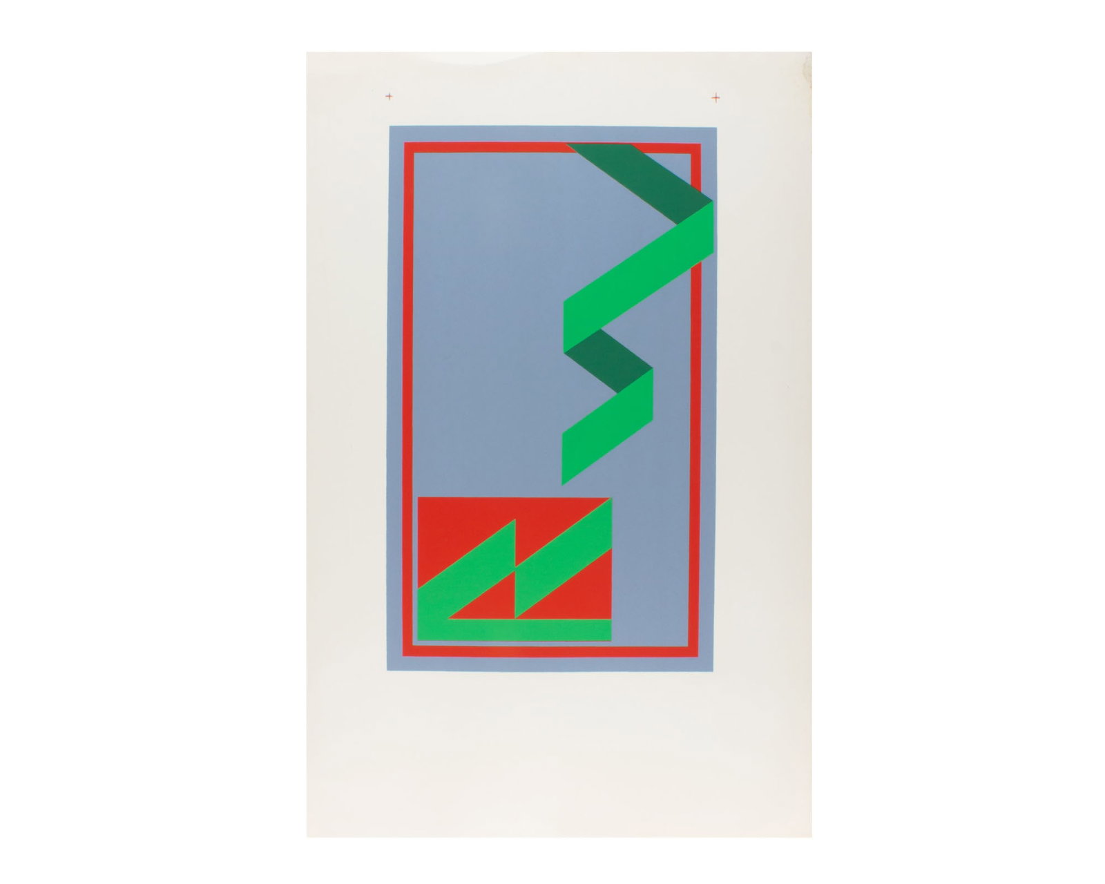 Walter Stomps Abstract Screen Print - 2
