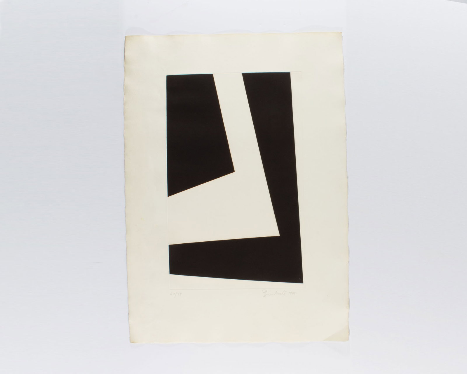 Brian Wall 1969 Abstract Etching - 2