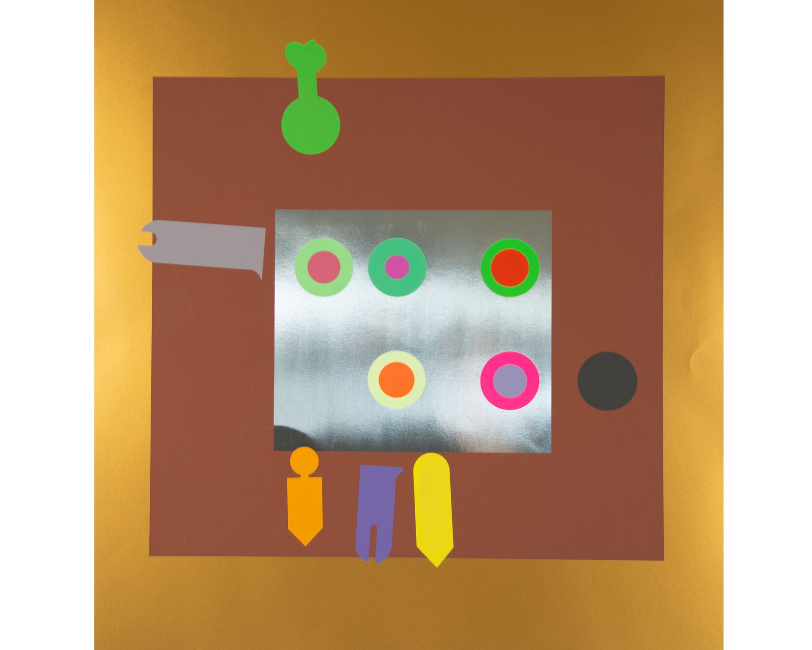 Peter Gee "Harvard Target #6" Abstract Op Art Screen Print: Op Art screen print on paper titled Harvard Target #6 by Peter Gee (British; 1932-2005). Harvard University commissioned Gee to design this series of prints for their color theory 