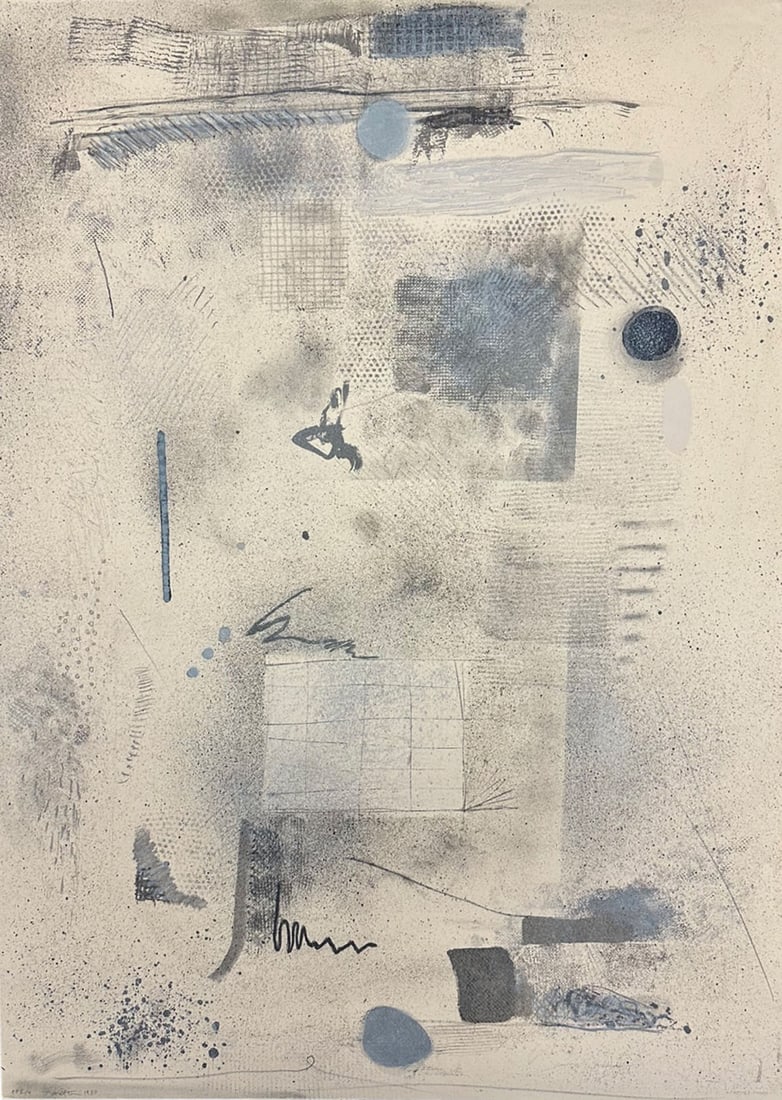 Robert Natkin 1980 Abstract Lithograph Print: 1980 color lithograph by Robert Natkin (American; 1930-2010). The print is signed, dated, and numbered PP 2/4 to the lower edge. Measurements: 29.75” W x 42” H. In