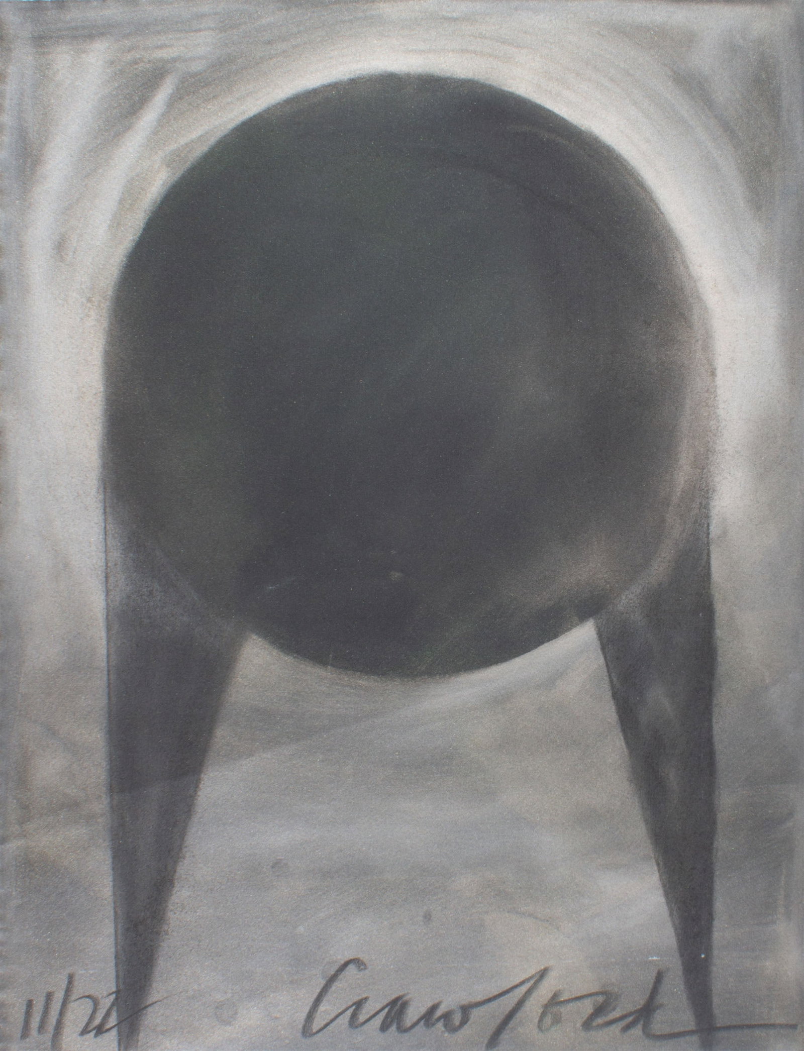 James Crawford 2022 Abstract Mixed Media Drawing: 2022 abstract mixed media drawing by James Crawford (American; born 1944). Signed and dated to lower edge. Measurements: 19" W x 24.75" H. In house shipping available. F