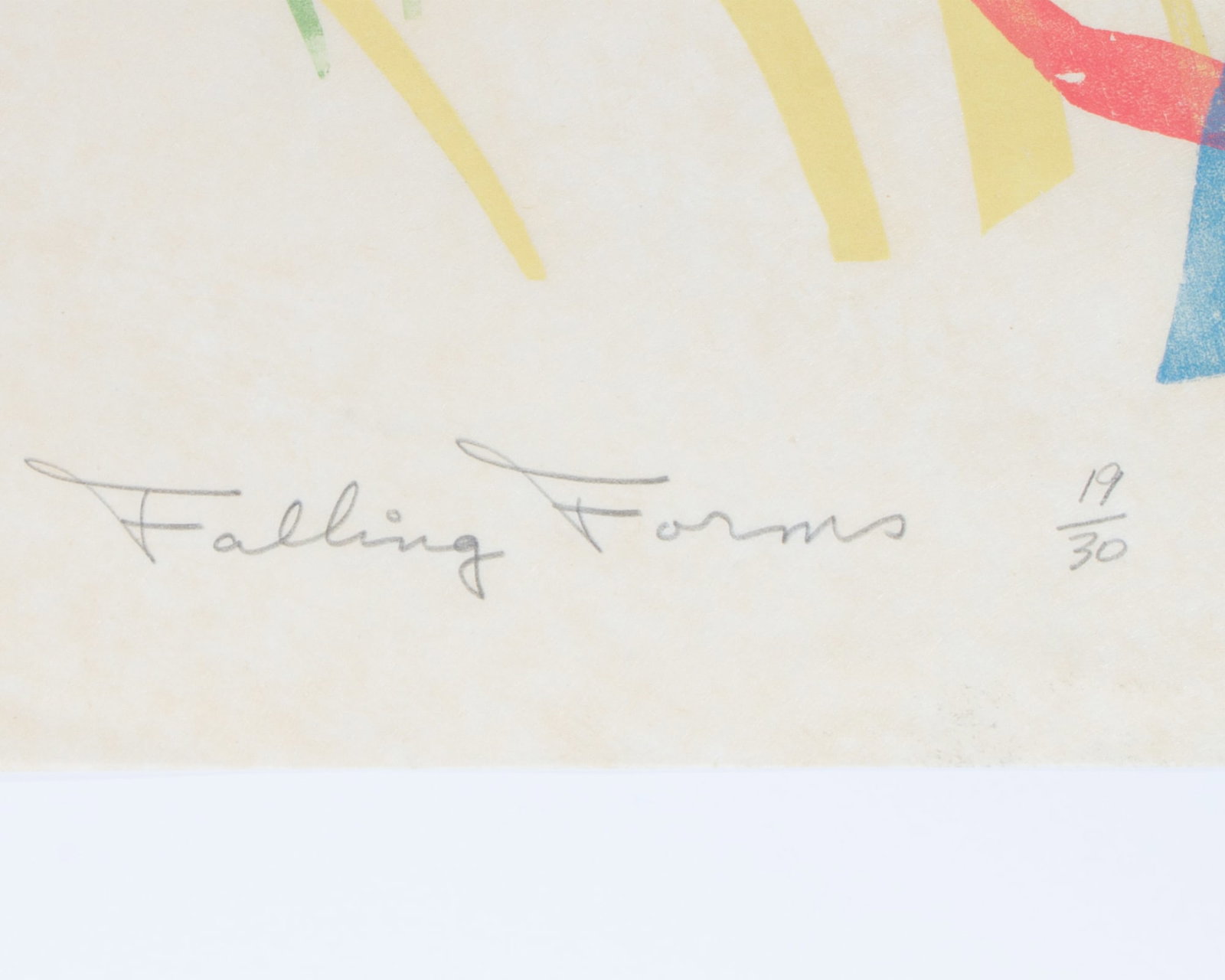 Walter Sorge "Falling Forms" Abstract Relief Print - 3