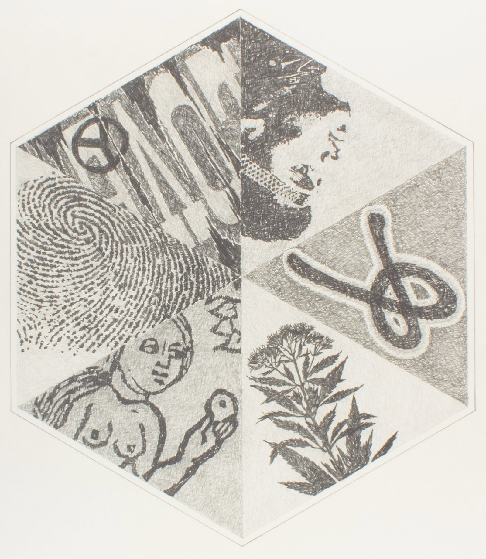James Spencer Russell Graphite Drawing: Graphite drawing by Indiana artist James Spencer Russell (American; 1915-2000). Signed lower right. Measurements: 23" W x 29". In house shipping available. From Sheafer 