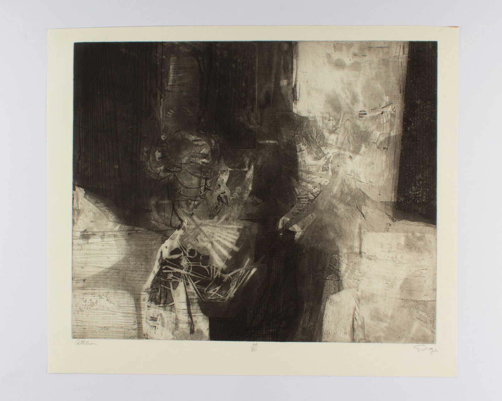 Walter Sorge Abstract Aquatints - 2