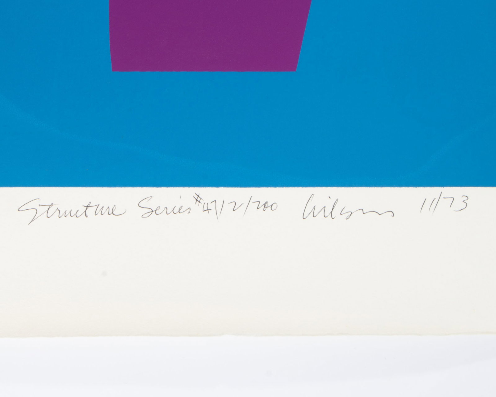 Harry Hilson 1973 Structure Series Abstract Screen Print - 3