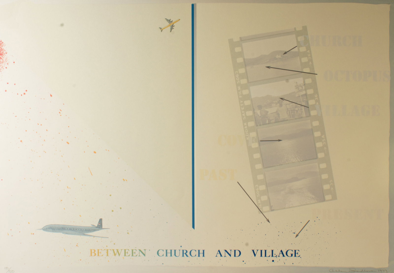 Allen Swerdlowe 1977 “Between Church and Village?? Screen Print (1 of 6)