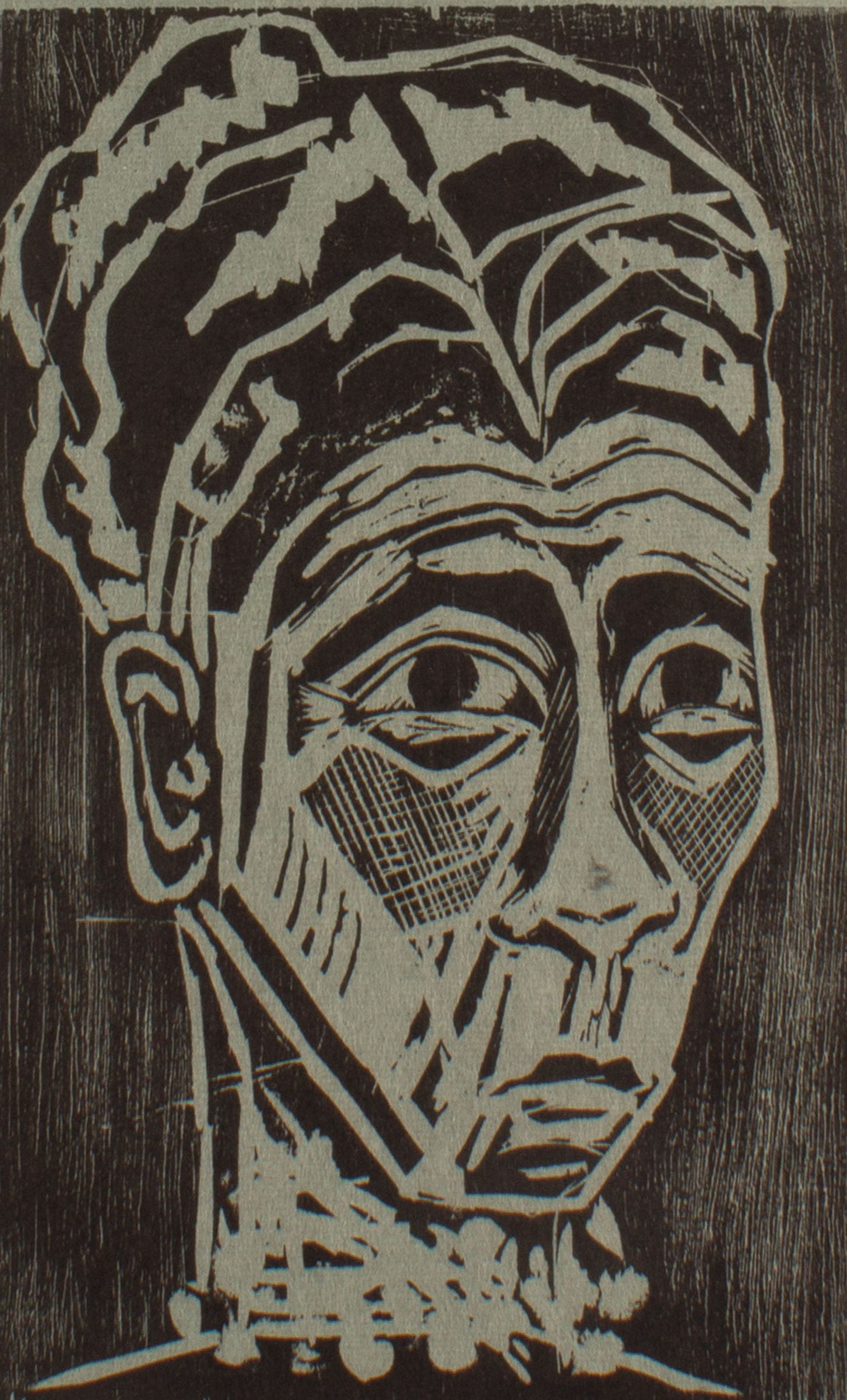 June Skowronski Onesti "Dowager" Woodblock Print: Woodblock print titled Dowager by June Skowronski Onesti (American; 1940-2022). Signed, titled, numbered 2/2 lower edge. Measurements: 14" W x 20" H (mat board); 7.5&qu