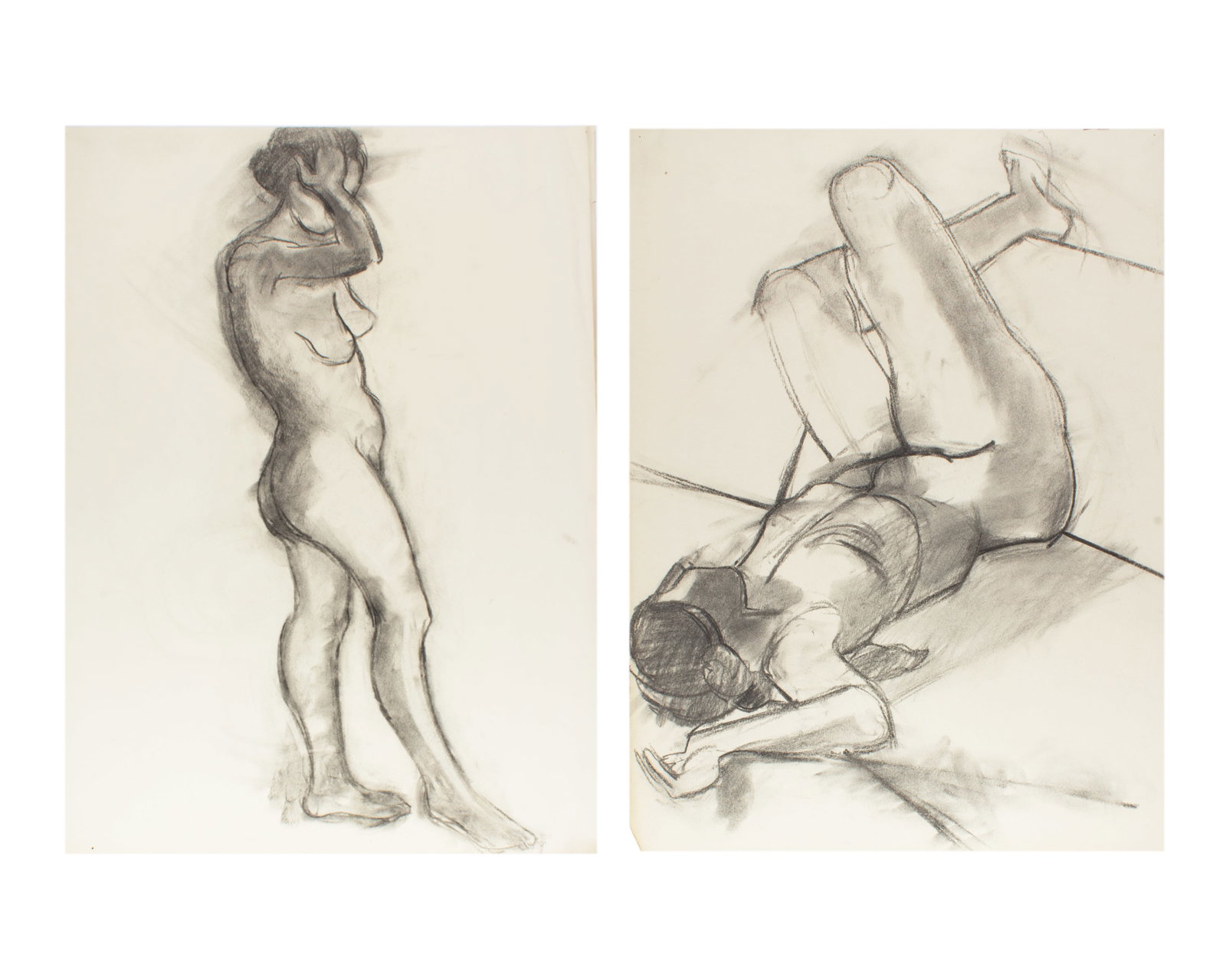 Walter Stomps Charcoal Drawings of Nude Figures (1 of 5)