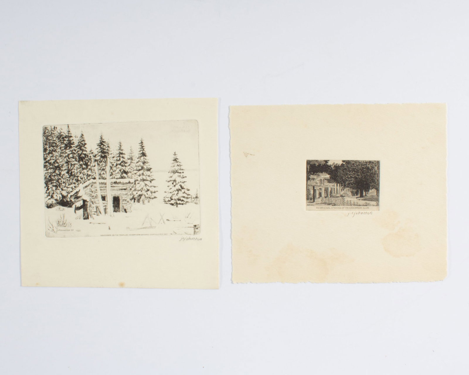 J.C. Johnston 1930s Etchings - 2