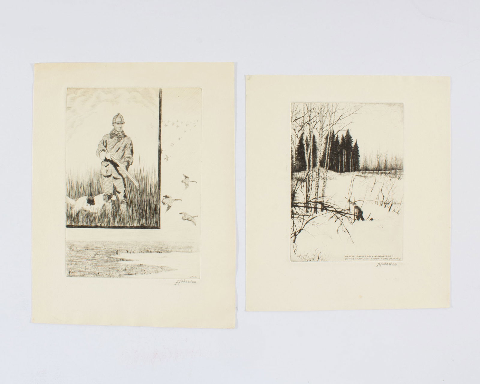 J.C. Johnston 1930s Etchings - 5