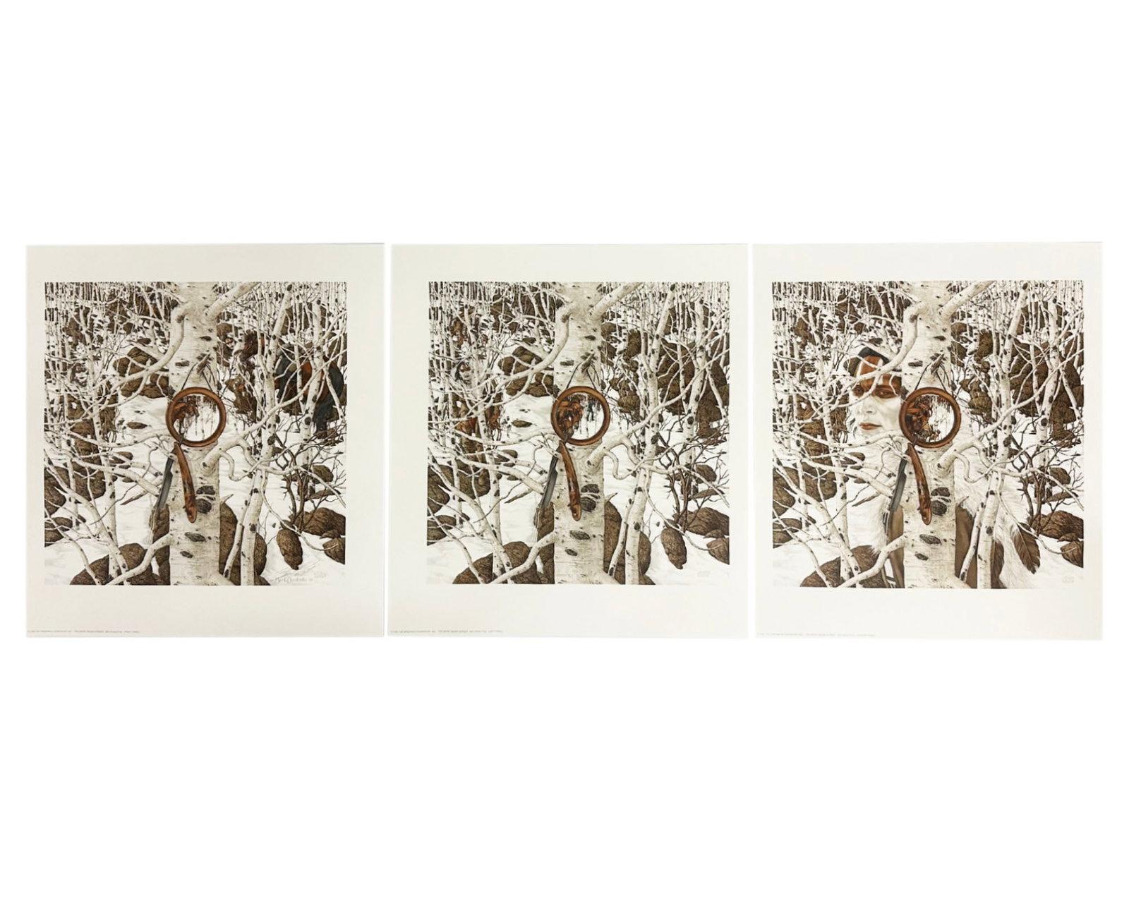 Bev Doolittle 1995 “Two More Indian Horses" Limited Edition Prints (1 of 5)