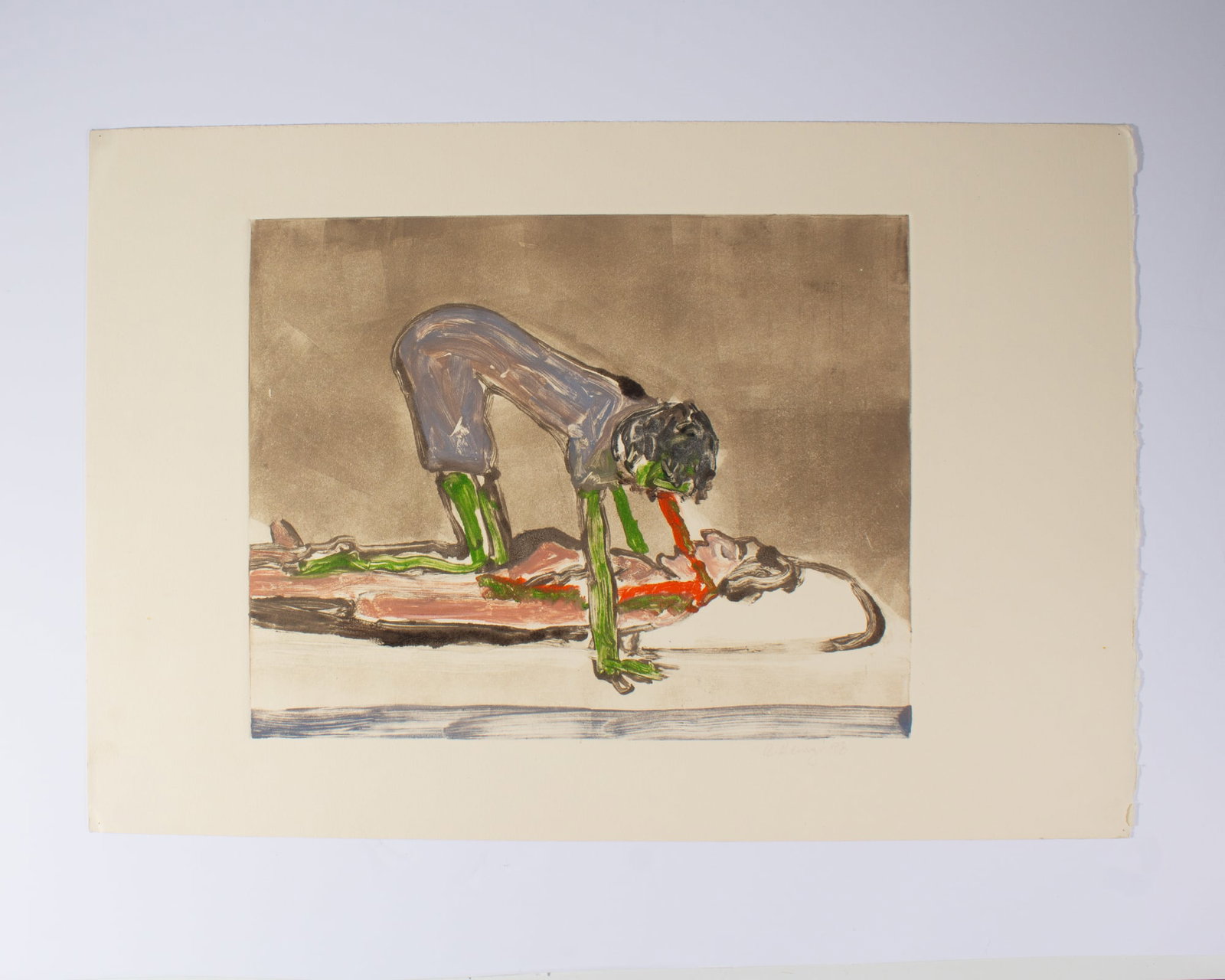 Robert Henry 1998 Abstract Monoprint - 2