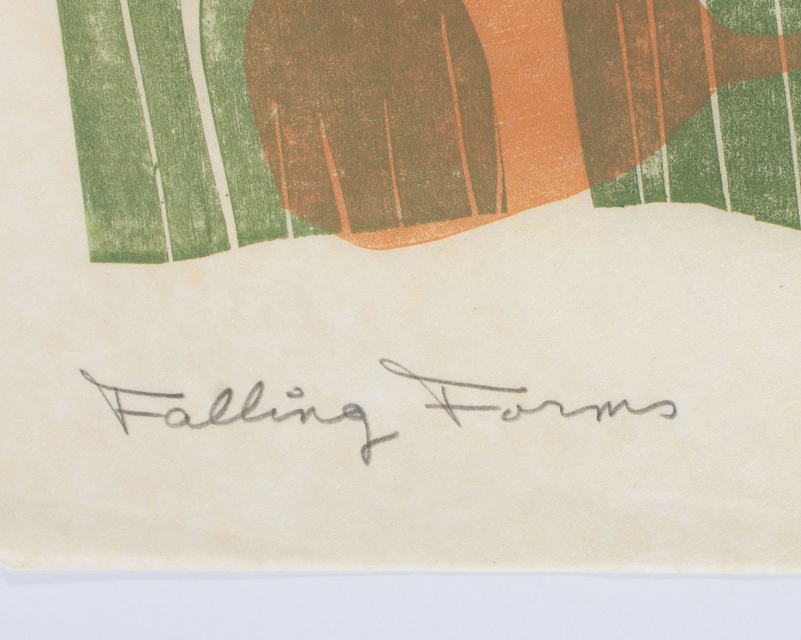 Walter Sorge "Falling Forms" Abstract Relief Print - 3