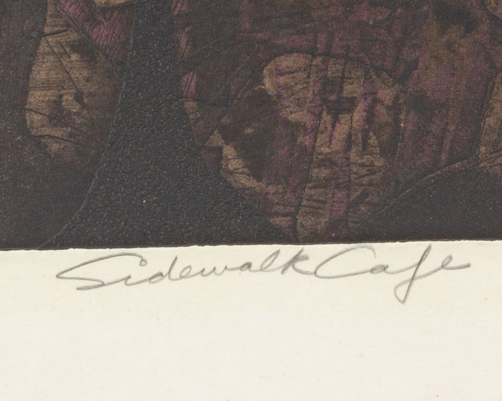 Walter Sorge "Sidewalk Cafe" Abstract Etching - 4