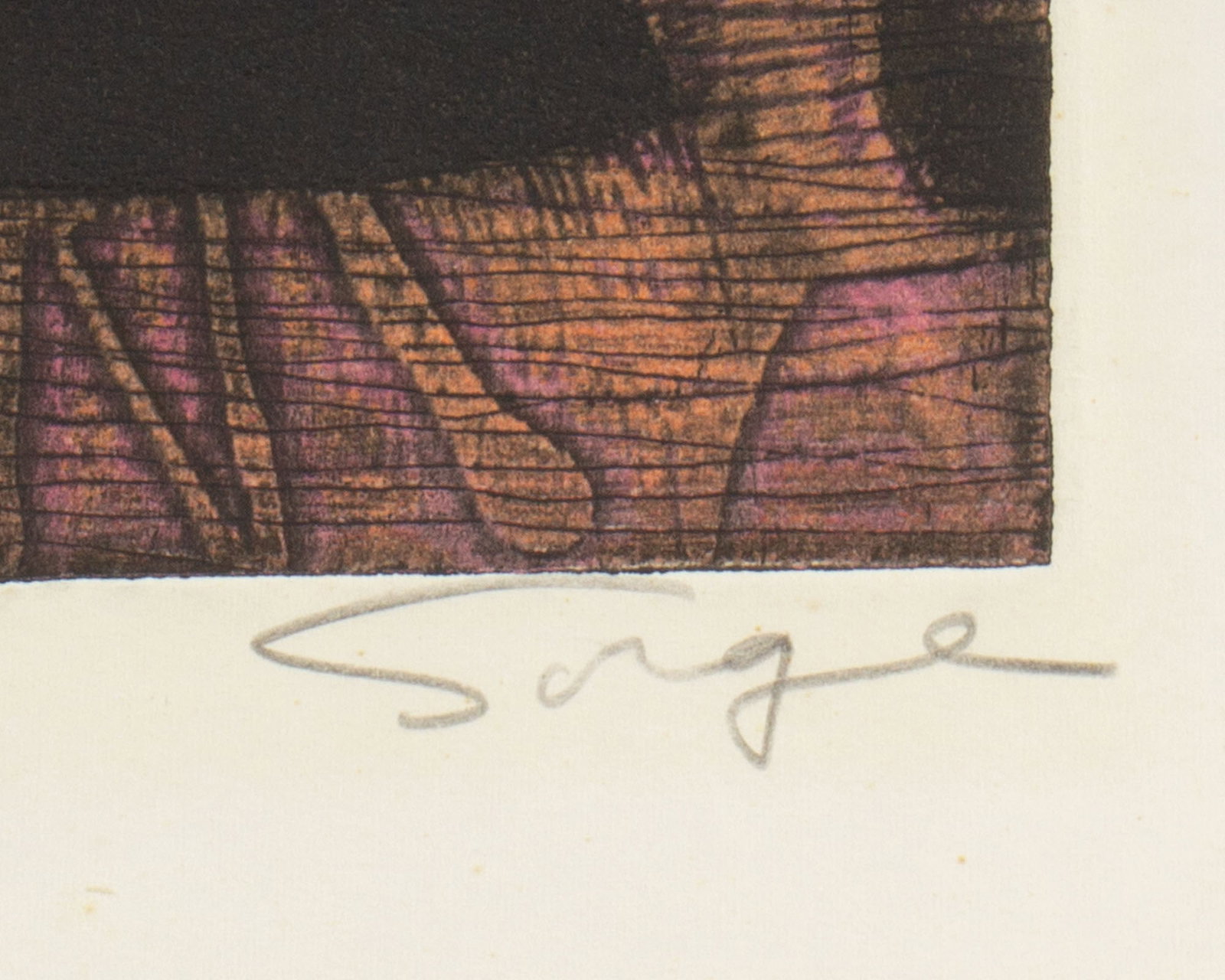 Walter Sorge "Sidewalk Cafe" Abstract Etching - 5