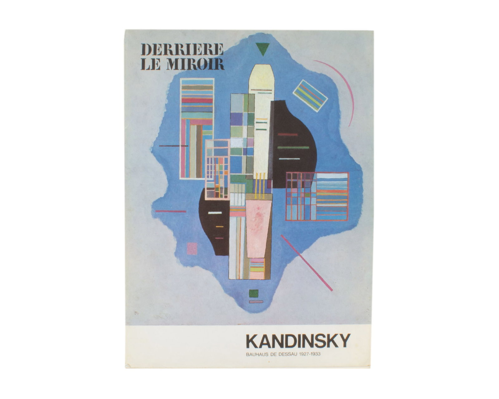 Wassily Kandinsky 1965 "Derriere le Miroir," #154: French art publication Derriere le Miroir, #154 published by Aimé Maeght featuring halftone prints by Wassily Kandinsky (Russian; 1966-1944), published 1965. The appraised