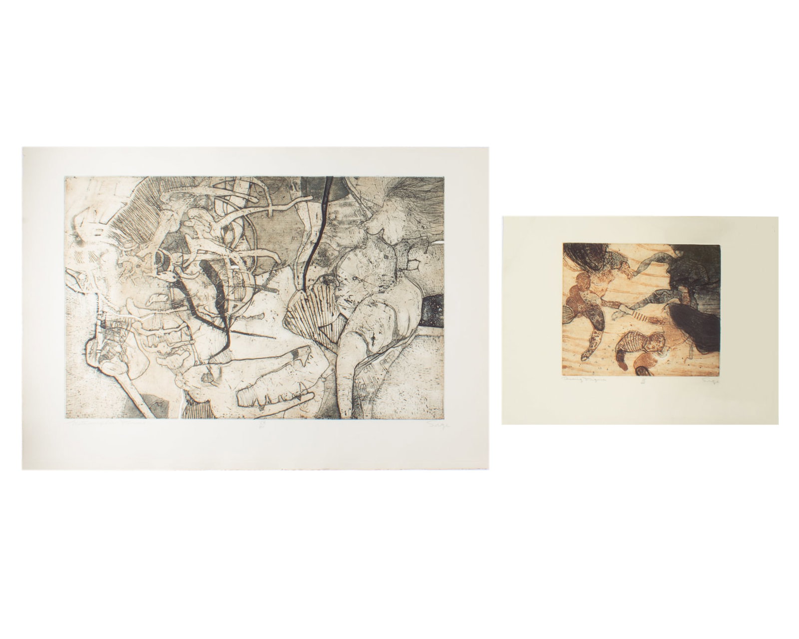 Walter Sorge Abstract Intaglio Prints (1 of 9)
